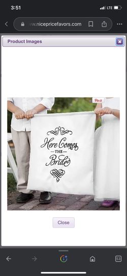 New Here comes The Bride Sign For Wedding