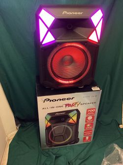 Pioneer ~ All In One Bluetooth Party Speaker w/ Stand & Wireless Mic, Stand, 700W of Powerful Bass