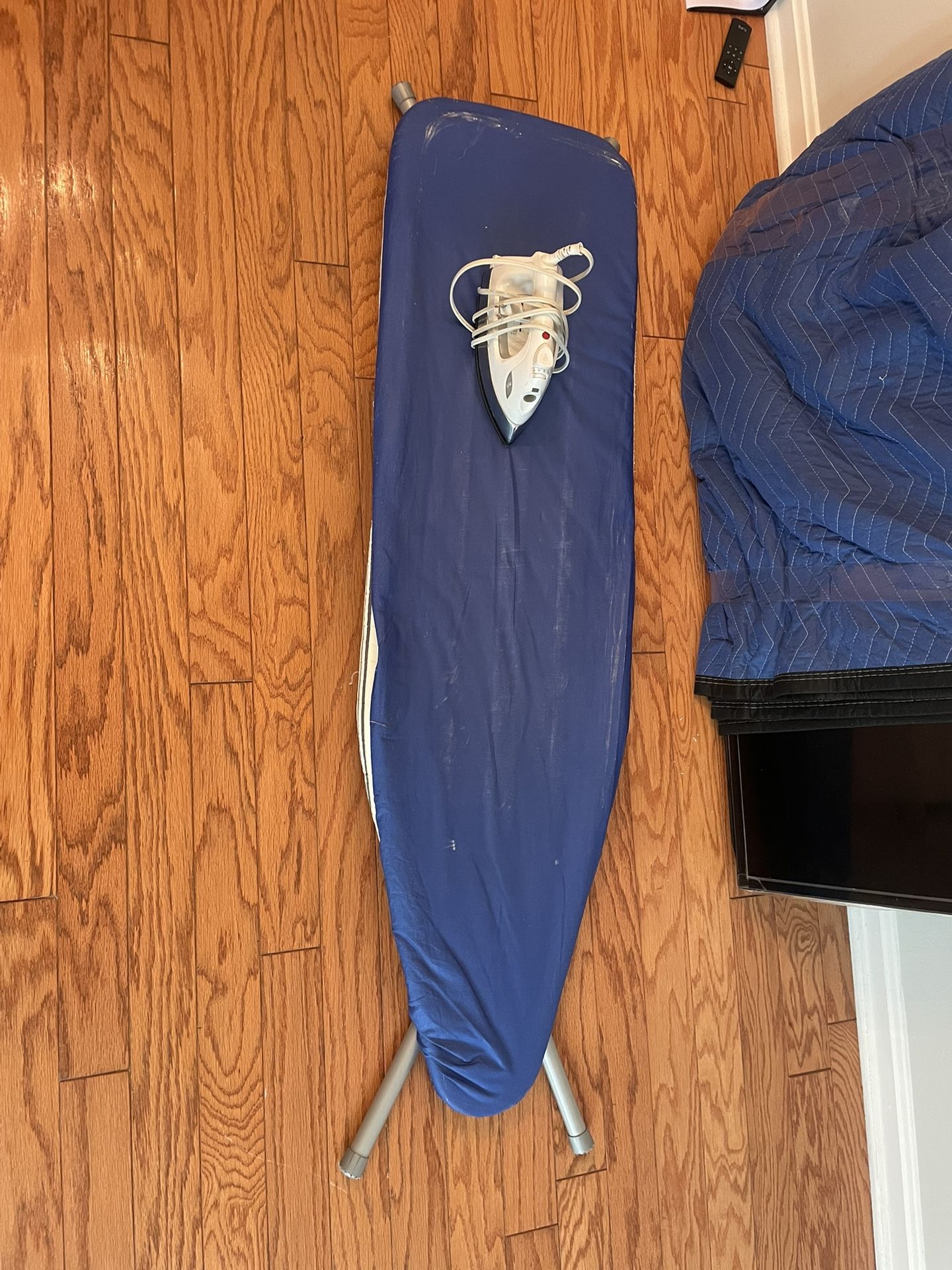Ironing Board with SunBeam Vintage Iron    