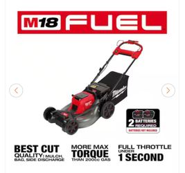 Milwaukee M18 FUEL Brushless Cordless 21 in. Walk Behind Dual Battery Self-Propelled Mower (Tool-Only)