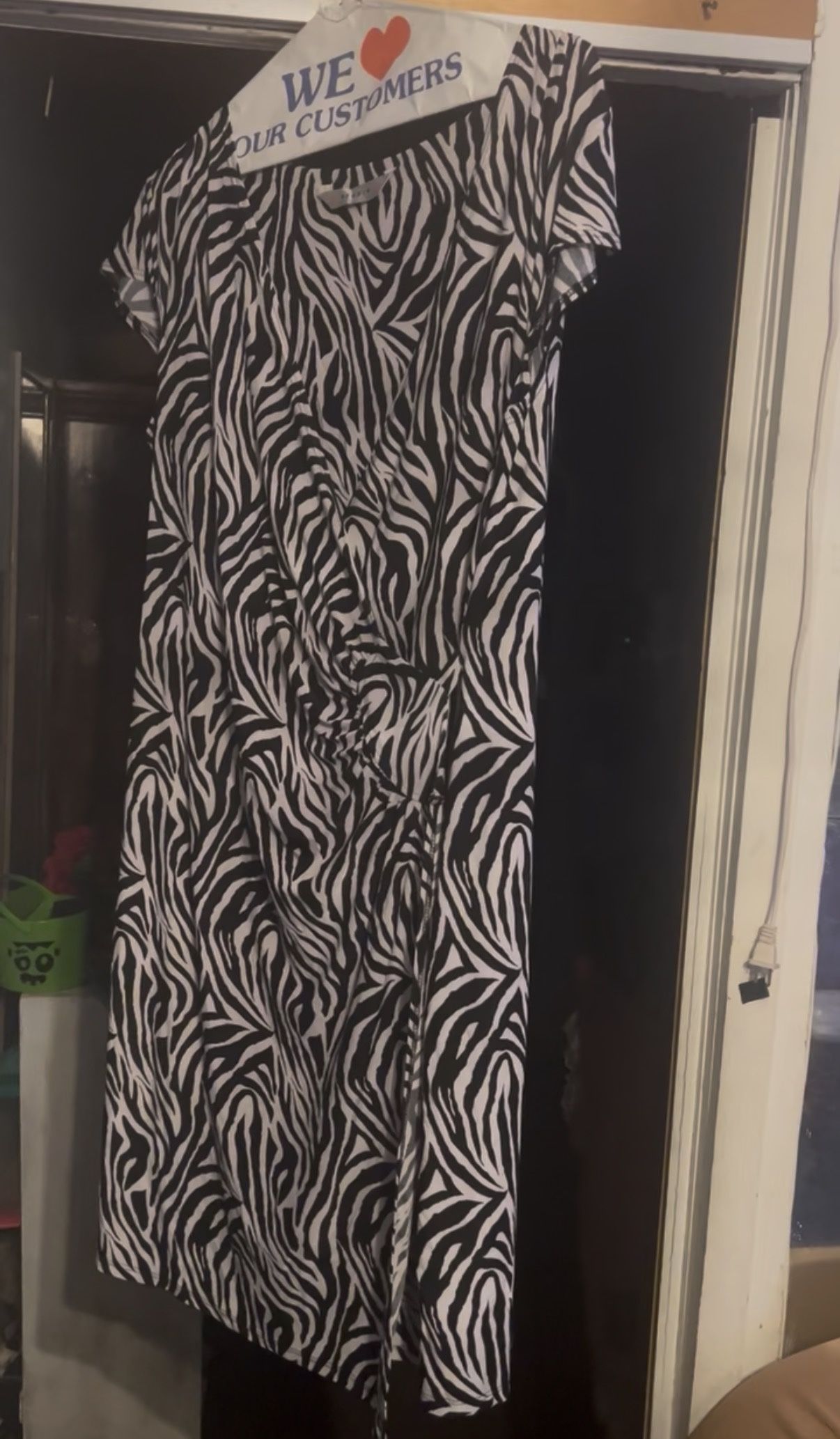 Studio 44 Zebra Print Ruched Dress