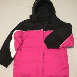 Ski Jacket Black Pink & White / Reversible