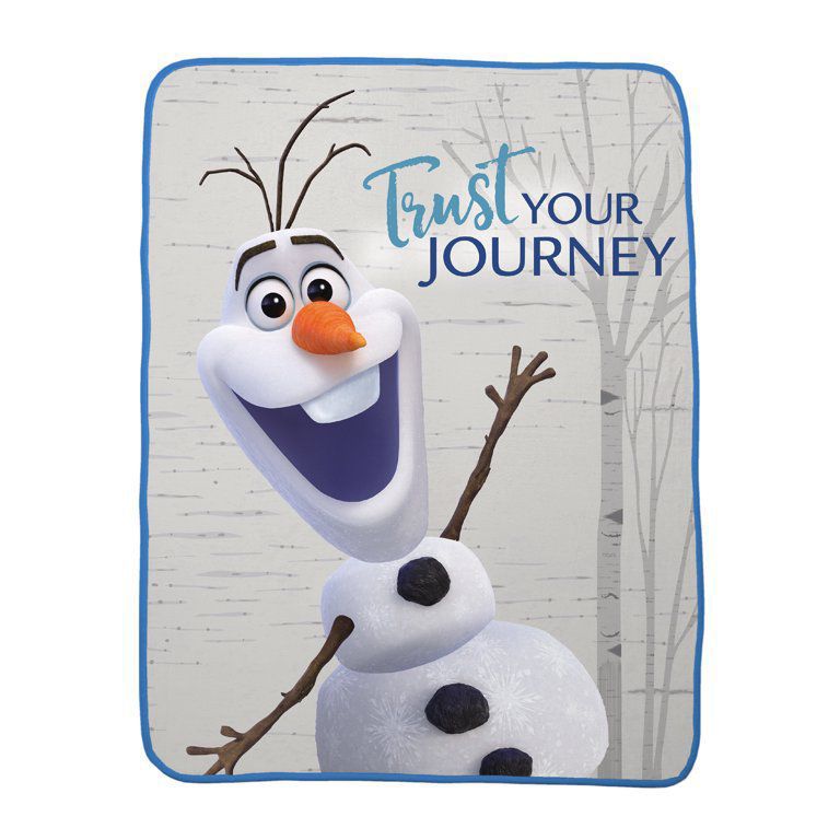Disney's Frozen 2 Olaf Plush Kids Throw, 46" x 60", Trust the Journey 