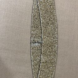 Cream Seed Beads Stretch Belt