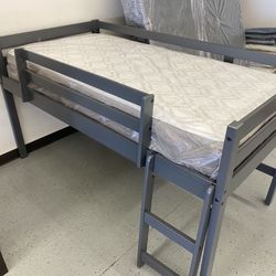 Furniture Mattress Box Spring Bunk Bed Chest Dresser, Mirror, Nightstand