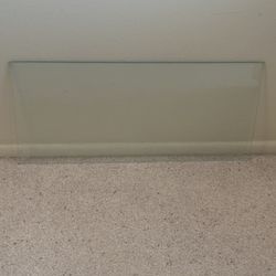 Tempered Clear Glass For Table Top Shelf Art Project 26 1/2“ X 12“ And 1/4” Thick