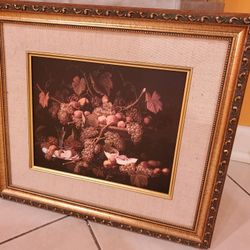Painting With Frame - Fruit Still Life 