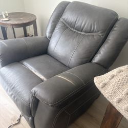 Ashleys Gray Recliner