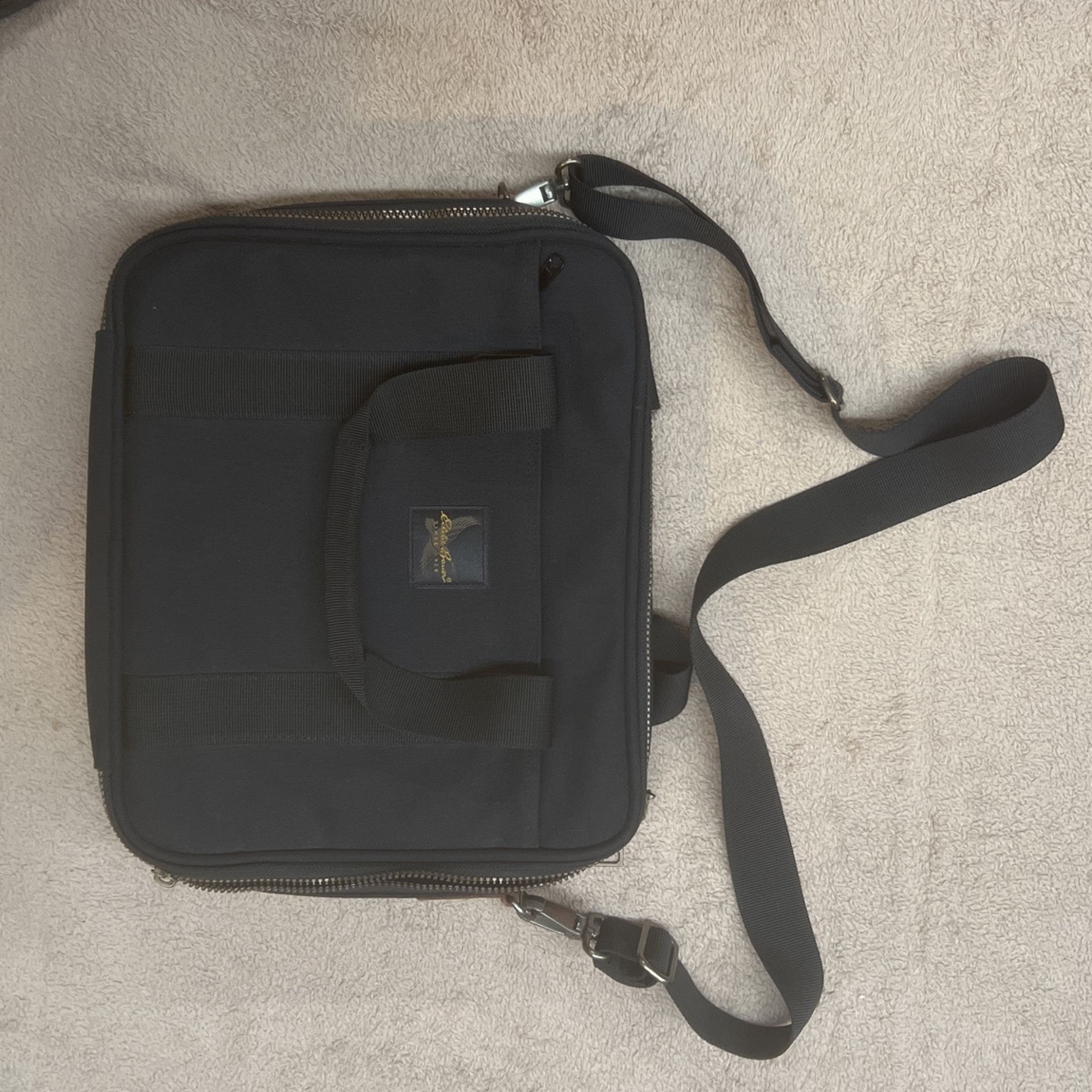 Eddie Bauer Messenger Office Laptop Canvas Bag New Without Tags Leather High End Bag