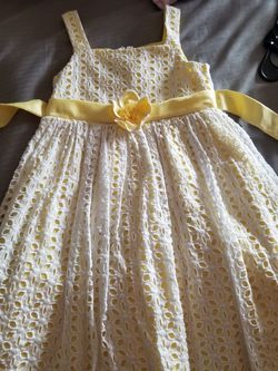 Size 6 Yellow or Pink Easter Dress
