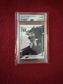 ⚾️🔥⚾️ 2024 Panini Impeccable – Aaron Judge Holo Silver – PSA 8 – Serial Numbered /25 (18/25)