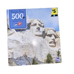 MT RUSHMORE 500 piece JIGSAW PUZZLE landmark presidents AMERICANA family game