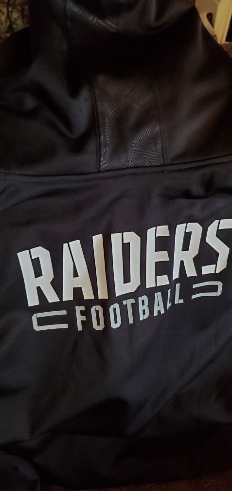 Men's Raiders Size L HOOD3D ZIP JACKET