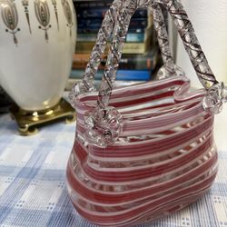 Marano style glass vase