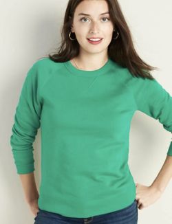 Old Navy Relaxed Crew-Neck Sweatshirt for Women Bright Phosphor Green XXL Tall