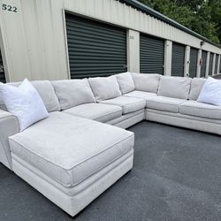 Light gray Sectional Sofa Couch 
