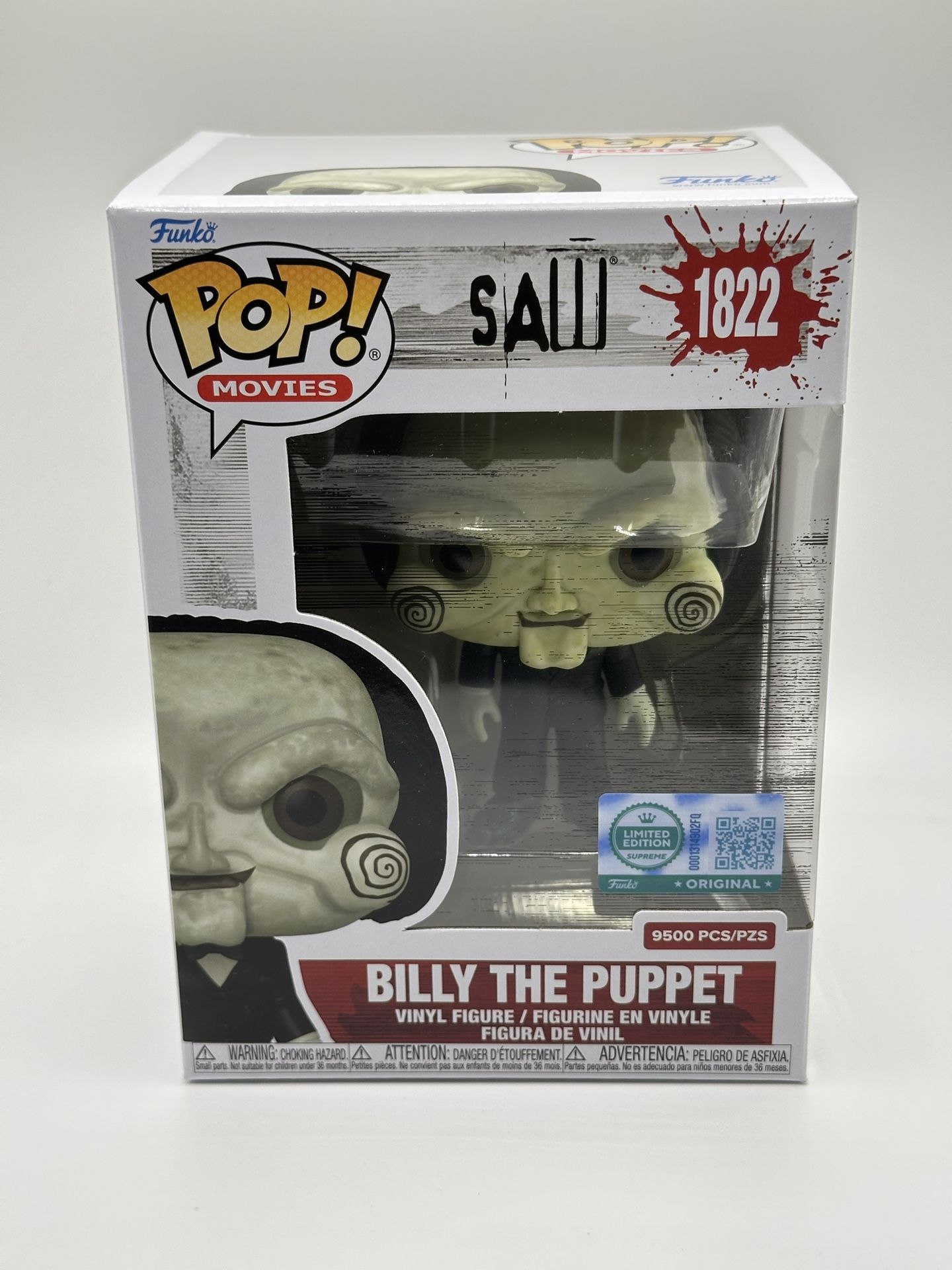 Funko Pop! Billy The Puppet #1822 Supreme 9500 Pieces Limited