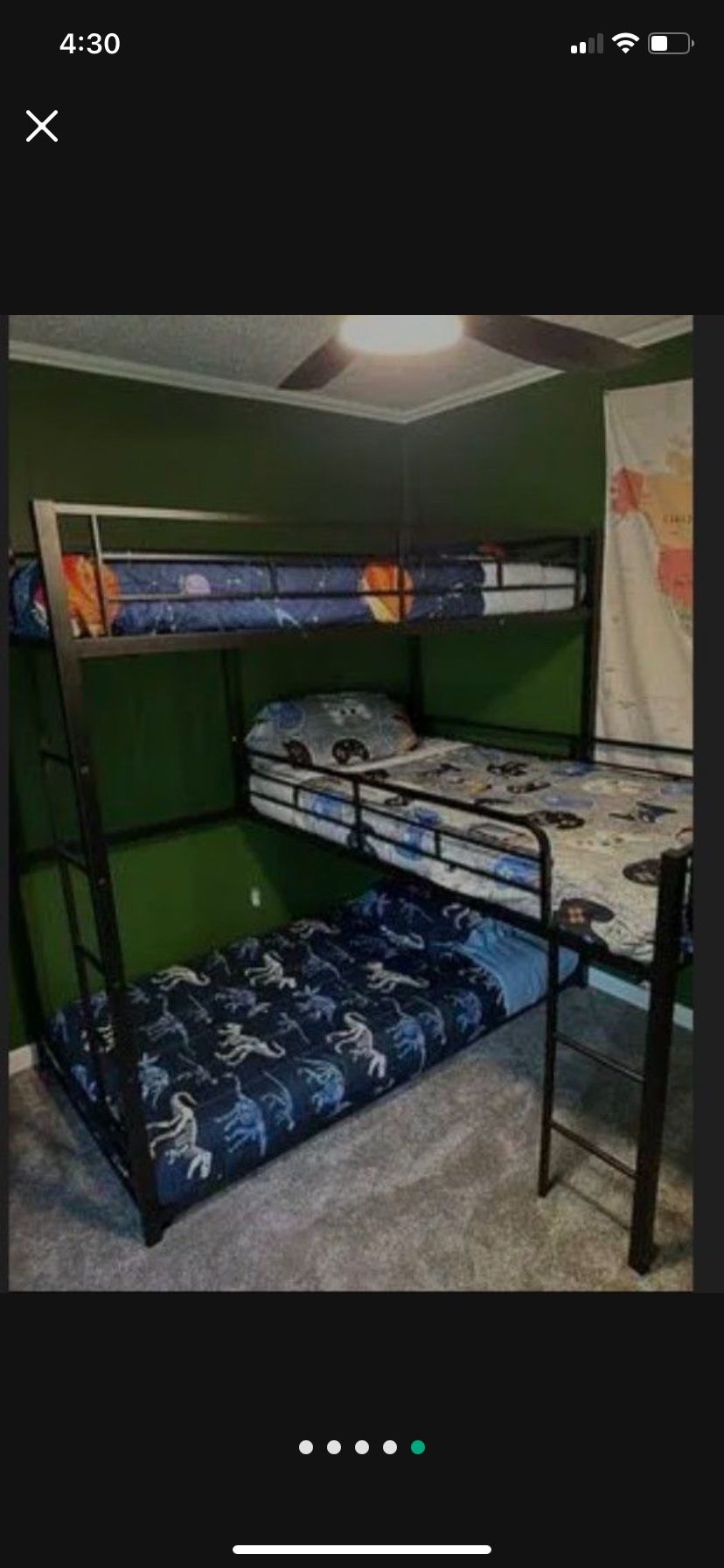 Triple Twin Bunk Bed