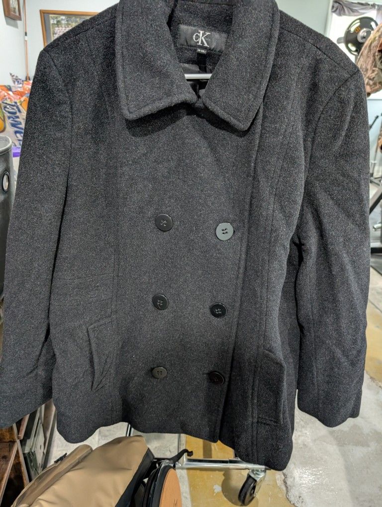 
Calvin Klein Wool Peacoat