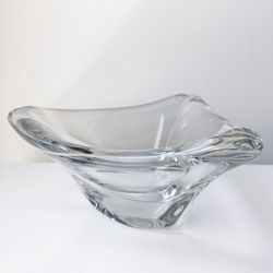 Daum France Vintage Crystal Glass Bowl