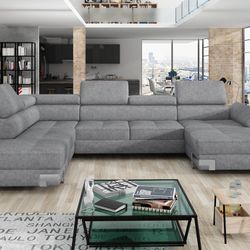 Sectional Aprilla XL with Sleeper and Storage 