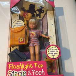 Stacie & Pooh Flashlight Fun Barbie set