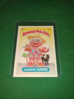 Vintage old 1985 Garbage Pail Kids Sticker Card - Ancient Annie 78b