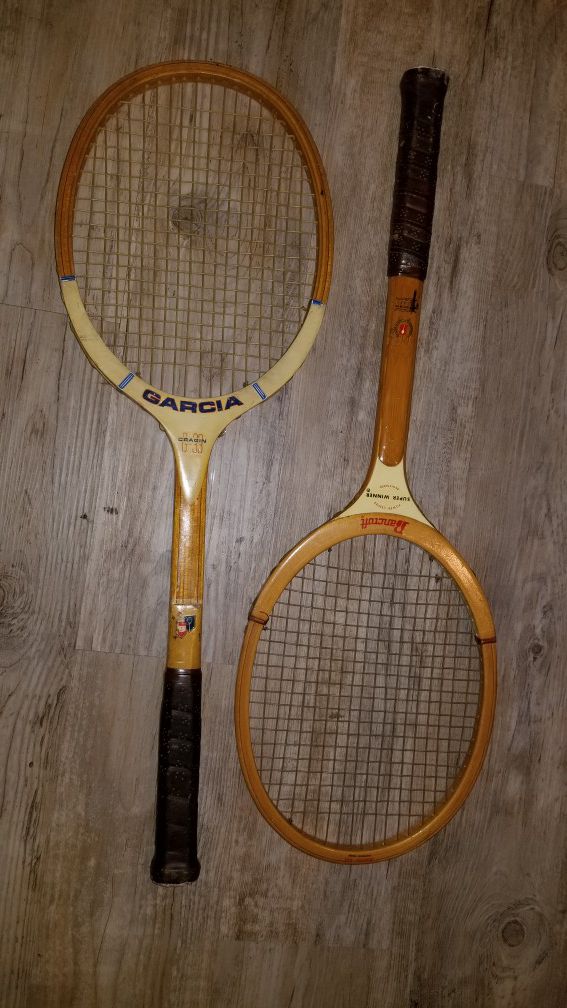 Wood classic tennis racket