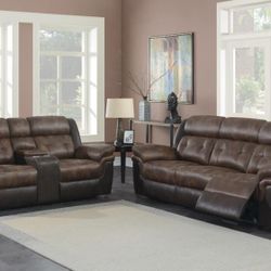 New Recliner Sofa And Loveseat With Power Recliners