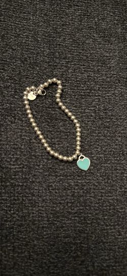 Authentic Tiffany & Co mini bead silver bracelet
