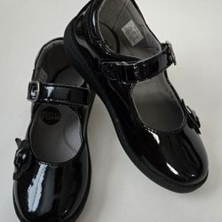 Stride Rite AVA Toddler Girl Mary Jane Dress Shoes Black Patent Leather Sz 10.5M