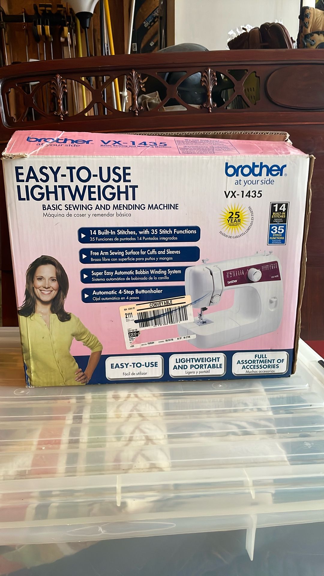 BROTHER VX1435 Easy To Use Lightweight Sewing Machine. Used Once!!!