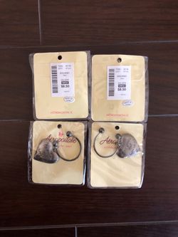 A lot of keychains for sale