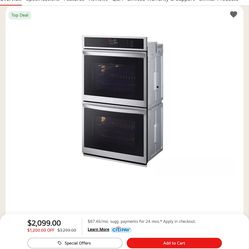 LG ThinQ double oven