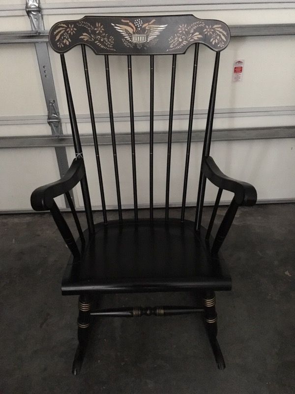 ***Hitchcock style LOCK 1776 Rocking Chair***