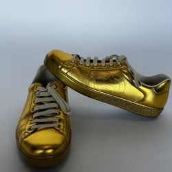 Gucci Ace Metallic Leather Sneakers