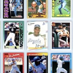 9 Bo Jackson Baseball Cards  