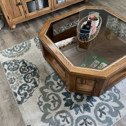 Glass Top Coffee Table 