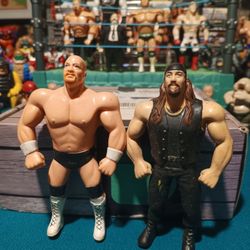 WWF Bend-ems Figures " Stone Cold Steve Austin " " Chainz" ( Vintage Titan Sports 1997 )
