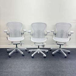 BRAND NEW REMASTERED AERON CHAIRS BY HERMAN MILLER FULLY LOADED DELIVERY AVAILABLE 