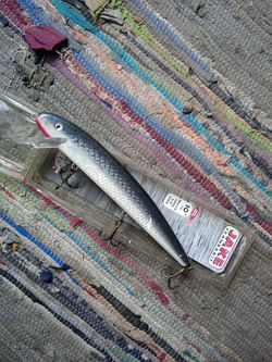 10" Muskie Jake Crankbait "Silver Sucker"