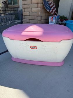Little Tikes Pink and White Toy Chest