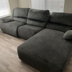 Gently Used Couch With Reclining Seats 