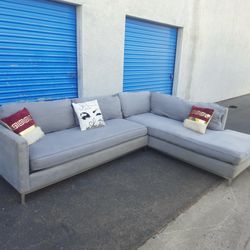 Beautiful sectional couch gray
