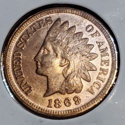 1869 1C ANTIQUE RESTRIKE COIN 