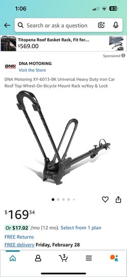 universal roof bike mount