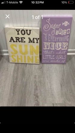 2 wall decor for $10