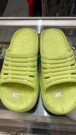 Size 13 Hoka Oro. Slides light green