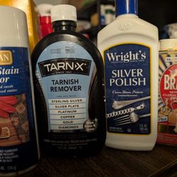 Polishing Lot - Silver, Brass, Leather/suede Protector 