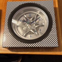14 INCH TIRE RIM CLOCK